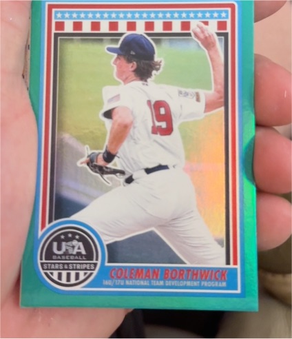 2025 Panini Stars & Stripes #121 Coleman Borthwick — front