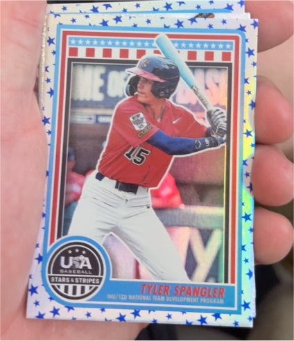 2025 Panini Stars and Stripes #191 Tyler Spangler — front