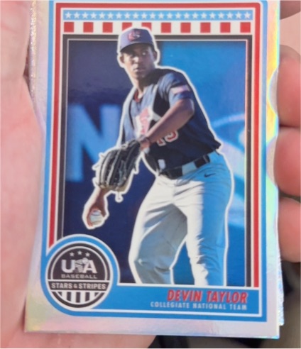 2025 Panini Stars & Stripes #1 Devin Taylor — front