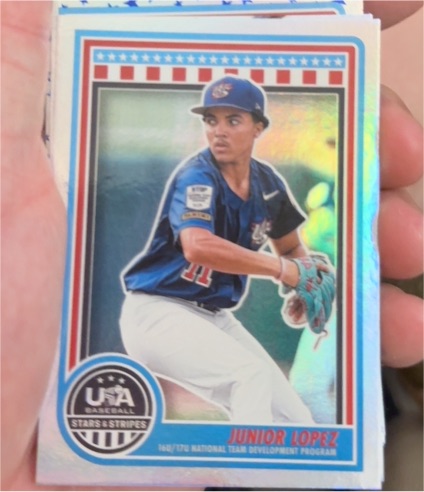 2025 Panini Stars and Stripes #164 Junior Lopez — front