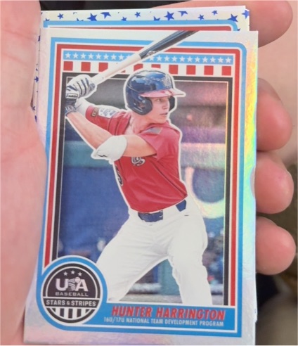 2025 Panini Stars and Stripes #123 Hunter Harrington — front