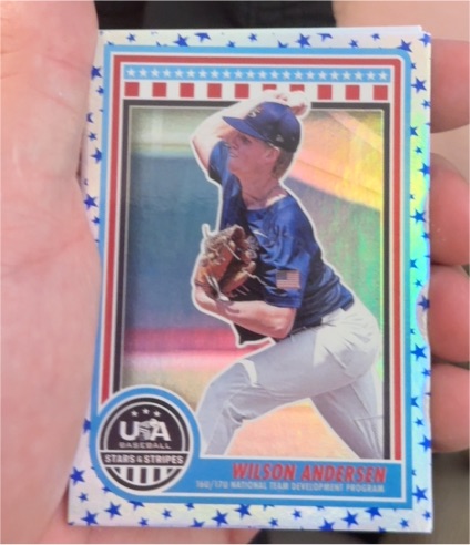 2025 Panini Stars and Stripes #199 Wilson Andersen — front