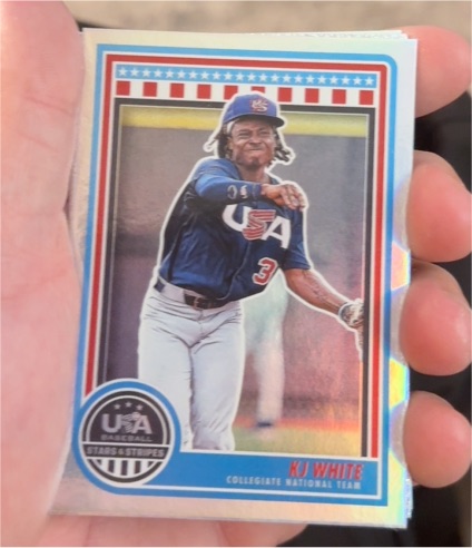 2025 Panini Stars and Stripes USA Baseball #60 KJ White — front
