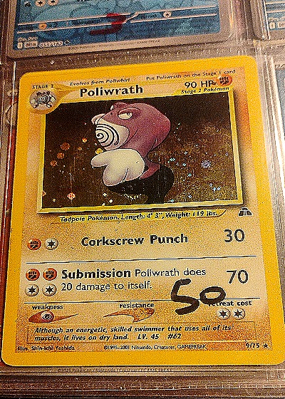 2001 Pokémon Neo Discovery #9 Poliwrath — front