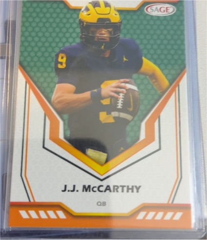 2024 Sage #135 J.J. McCarthy — front