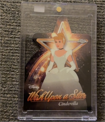 2025 Topps Disney Wonder Chrome #W-19 Cinderella Wish Upon a Star Die Cut — front