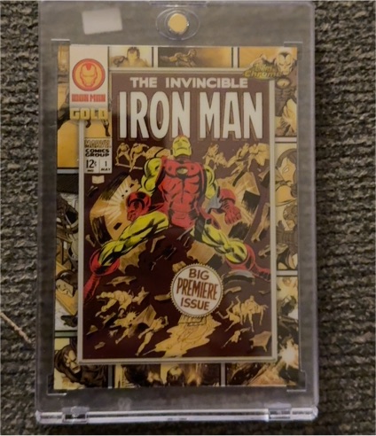 2025 Topps Chrome Marvel Iron Man Gold #IM-3 — front