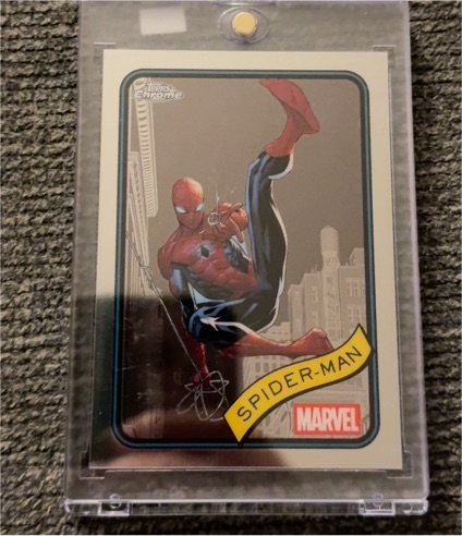 2025 Topps Chrome Marvel #101 Spider-Man — front