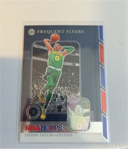 2019-20 Panini NBA Hoops #4 Jayson Tatum Frequent Flyers — front