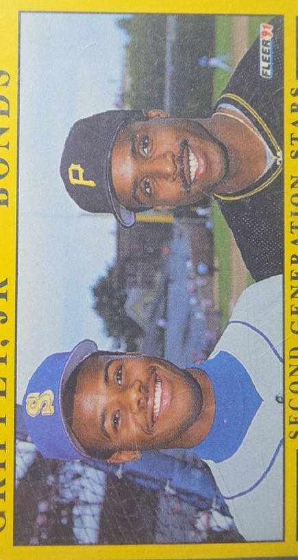 1991 Fleer #710 Barry Bonds/Ken Griffey Jr. — front