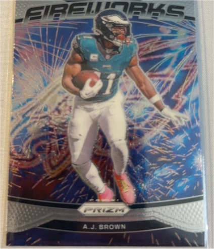2024 Panini Prizm Fireworks #13 A.J. Brown — front