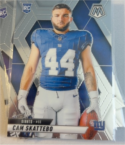 2025 Panini Mosaic #271 Cam Skattebo Rookie Variation — front