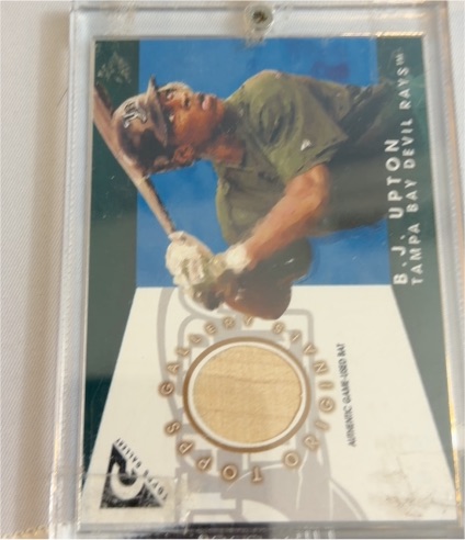 2005 Topps Gallery Originals Relics #GO-BU B.J. Upton — front