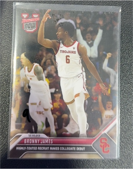 2023 Topps Bowman U Now #16 Bronny James — front
