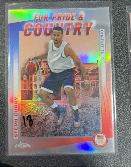 2024 Topps Chrome For Pride & Country #PC-4 Stephen Curry — front