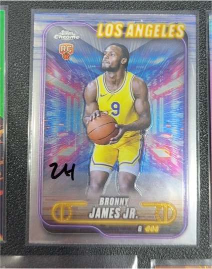 2024-25 Topps Chrome #149 Bronny James Jr. — front