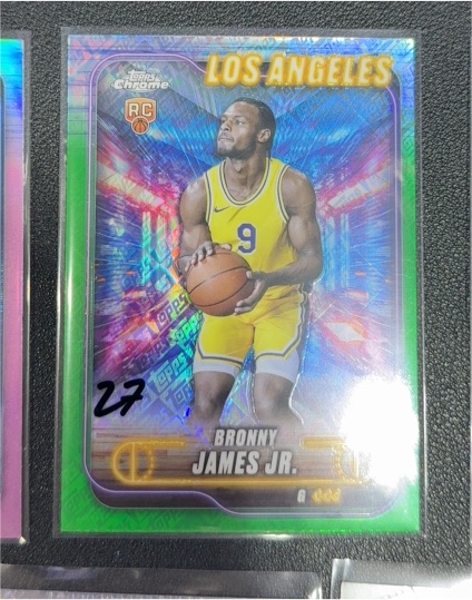 2024-25 Topps Chrome #149 Bronny James Jr. — front