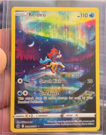 2023 Pokemon Crown Zenith: Galarian Gallery #GG07 Keldeo — front