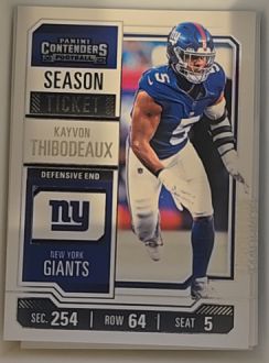 2023 Panini Contenders #76 Kayvon Thibodeaux Season Ticket — front