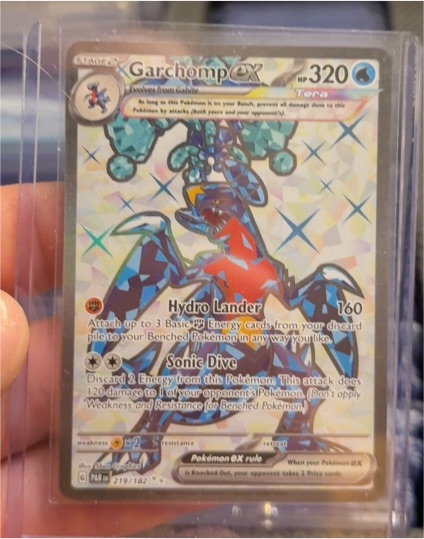 2023 Pokemon SV04: Paradox Rift #219/182 Garchomp ex — front