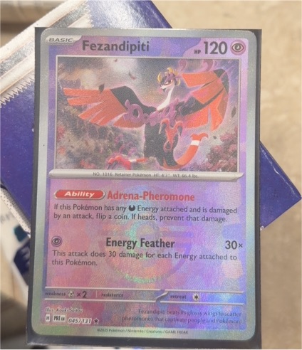2025 Pokémon TCG Prismatic Evolutions #045 Fezandipiti — front