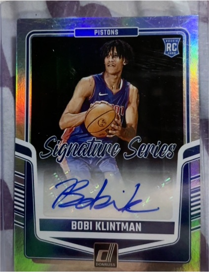 2024-25 Panini Donruss Optic Signature Series #SS-BKI Bobi Klintman Rookie Auto — front