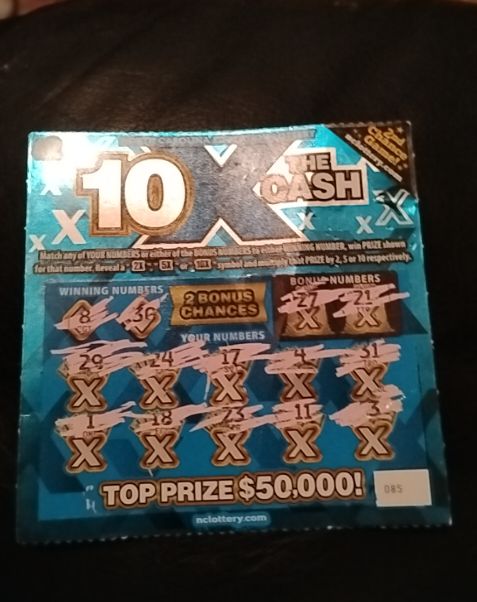 Arizona Lottery 10X The Cash Scratch Off Ticket — front
