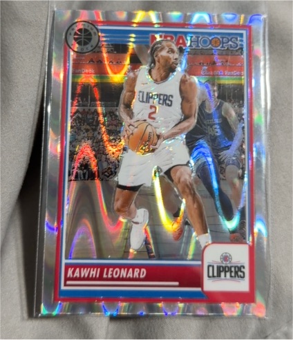 2023-24 Panini NBA Hoops Premium Stock #114 Kawhi Leonard — front