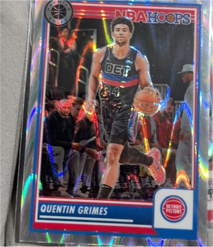 2023-24 Panini NBA Hoops Premium Stock #216 Quentin Grimes — front