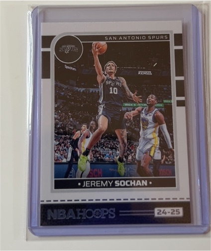 2024-25 Panini NBA Hoops #24-25 Jeremy Sochan — front