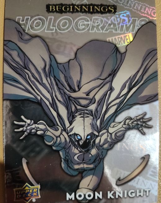 Moon Knight Beginnings Holograms Upper Deck Marvel — front