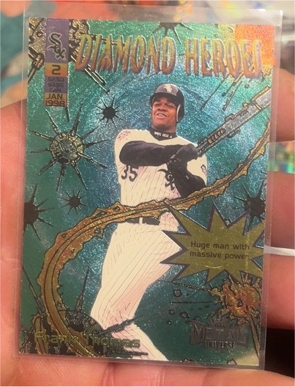 1998 Metal Universe #2DH Frank Thomas — front
