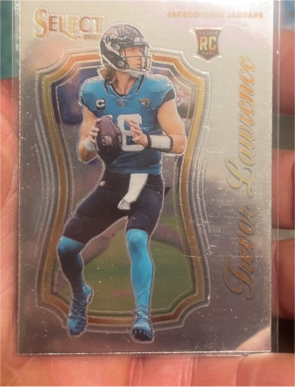 2021 Panini Select Select Certified Rookies #SCR-1 Trevor Lawrence — front