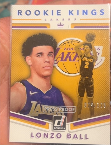 2017-18 Donruss #2 Lonzo Ball Rookie Kings — front