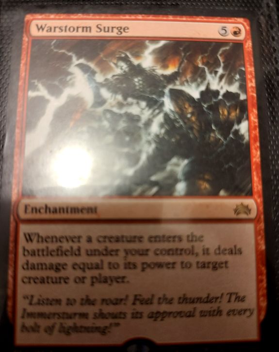 Warstorm Surge Commander 2019 #155 — front