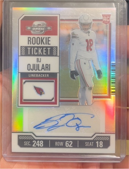 2023 Panini Contenders Optic #146 BJ Ojulari Rookie Ticket — front