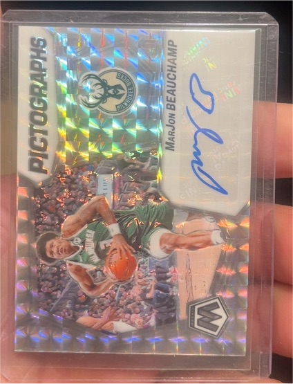 2023-24 Panini Mosaic Pictographs #PM-MJN MarJon Beauchamp — front