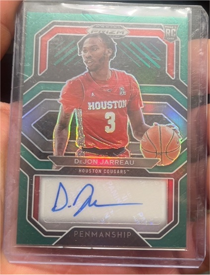 2021-22 Panini Prizm Draft Picks College Penmanship #9 DeJon Jarreau — front