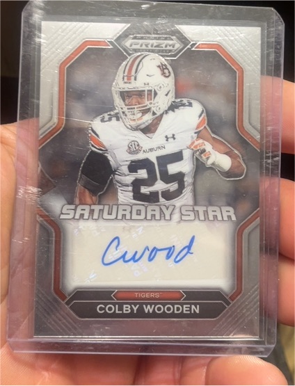 2023 Panini Prizm Draft Picks Saturday Star Signatures #SSS-CWO Colby Wooden — front