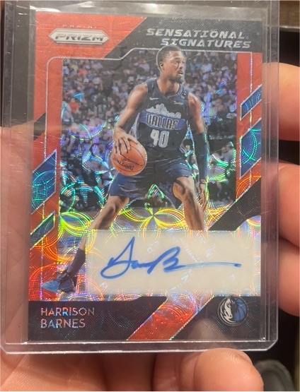 2020-21 Panini Prizm Sensational Signatures Harrison Barnes — front