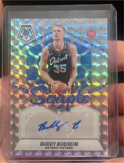 2023-24 Panini Mosaic Scripts Prizm #MS-BBP Buddy Boeheim — front