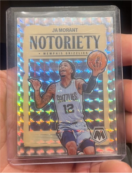 2023-24 Panini Mosaic #9 Ja Morant Notoriety — front