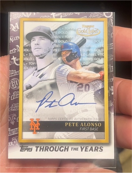 2021 Topps Through the Years #TTY-6 Pete Alonso — front