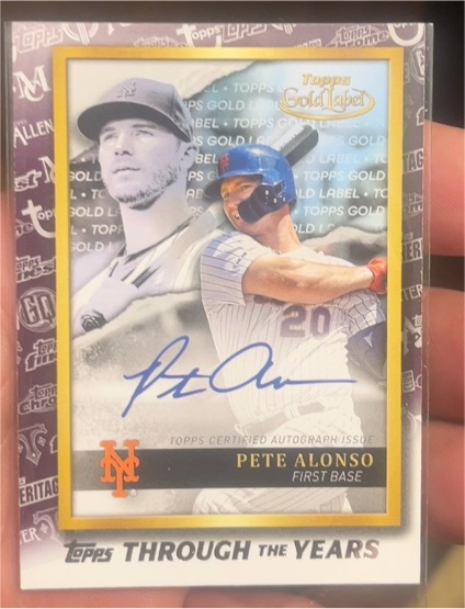 2021 Topps Through the Years #TTY-6 Pete Alonso — front