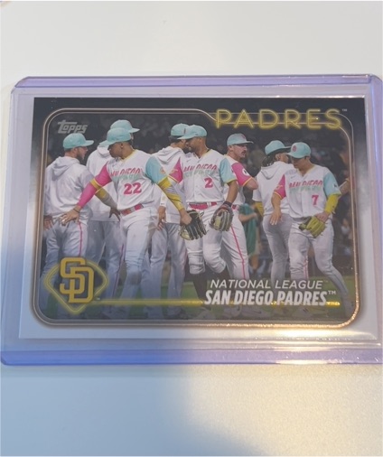 2024 Topps Series 1 #2 San Diego Padres Team Card — front