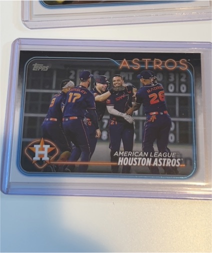 2024 Topps Series 1 #132 Houston Astros Team Card — front