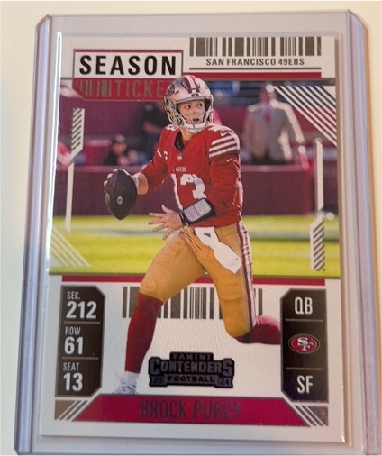 2024 Panini Contenders Season Ticket #88 Brock Purdy — front