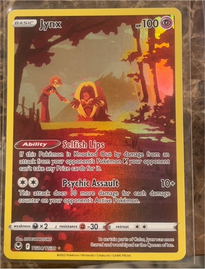 2022 Pokemon SWSH Silver Tempest Trainer Gallery #TG04 Jynx — front