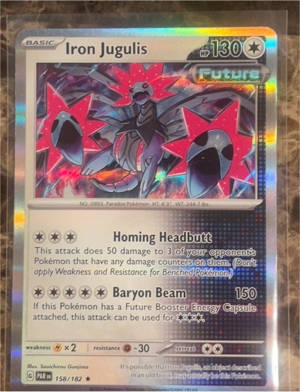 2023 Pokémon SV04 Paradox Rift #158 Iron Jugulis — front