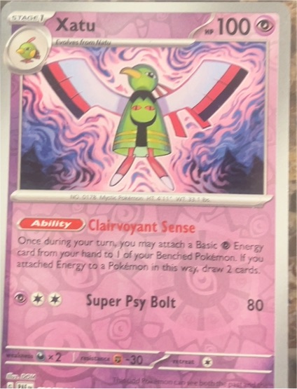 2023 Pokémon SV: Paldean Fates #026 Xatu — front